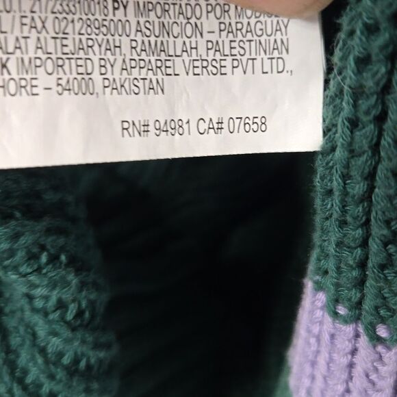 Forever 21 Oversized Cotton Varsity Sweater Cardigan Sz S 28" Pit to pit - Picture 10 of 10